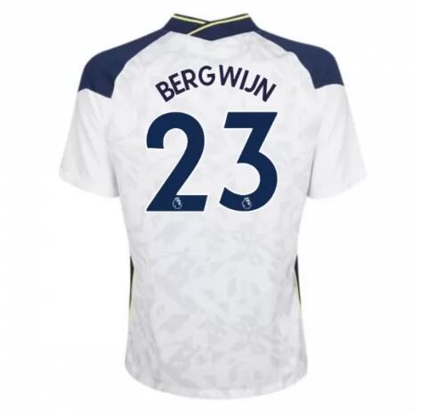 Tottenham Hotspur Home Kit Soccer Jersey BERGWIJN 23 2020/21